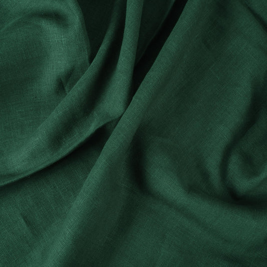 Hunter green- linen fabric - 180g/² - 594M