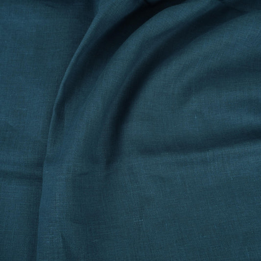 Saphire blue - linen fabric - 180g/² - 595M