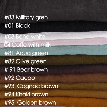 200gsm Stone washed linen fabric - 000SW200 by bolt