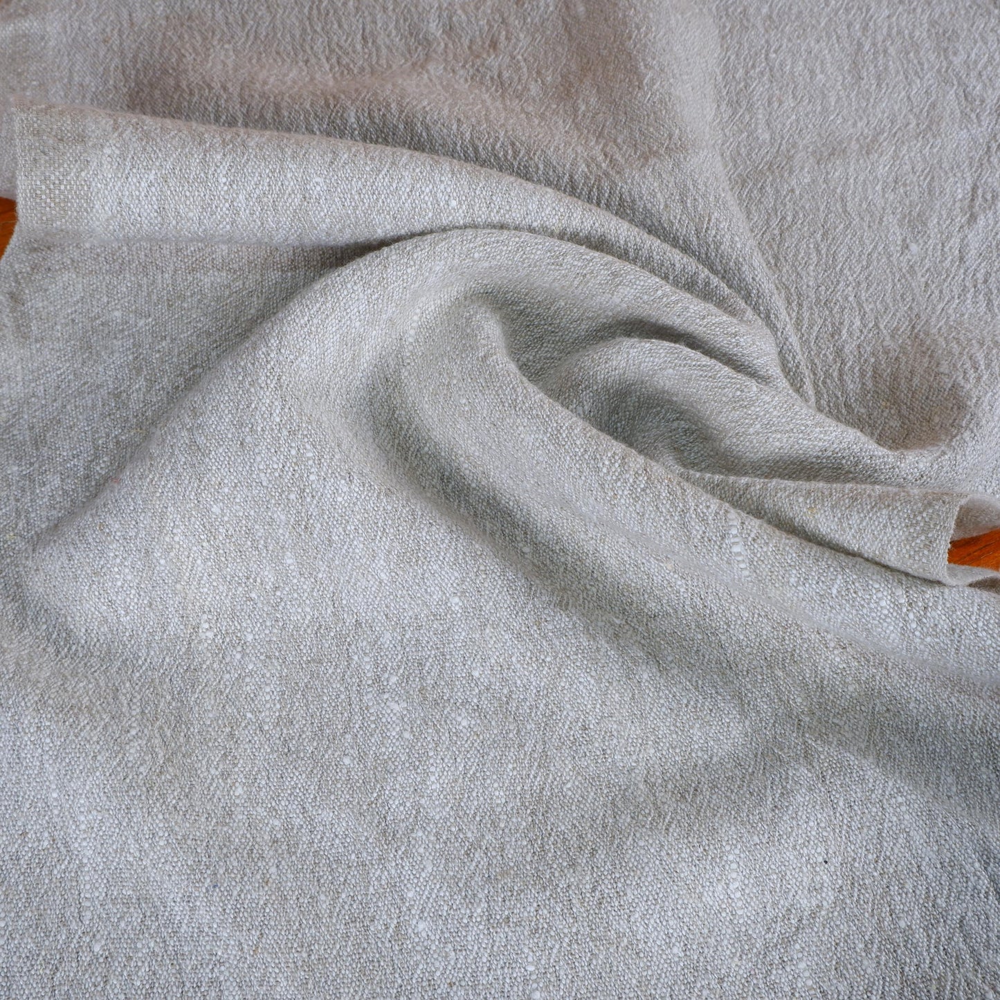 Natur - oatmeal - sack weave - linen fabric - 045A