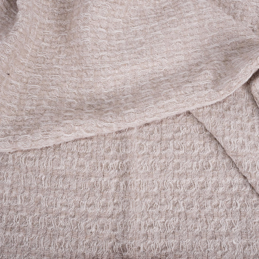 Waffle - natur - extra wide - linen fabric - 832VA