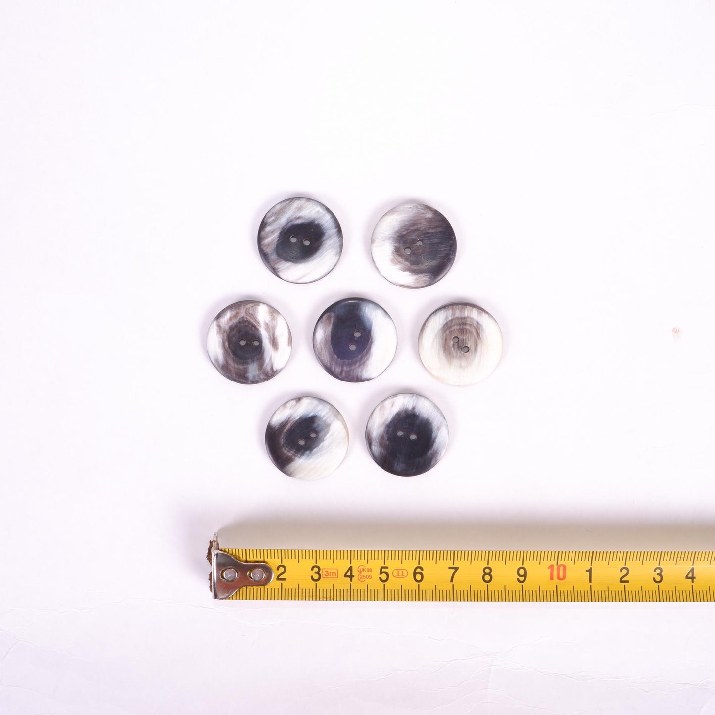 Horn buttons - size 25 mm -  2 holes