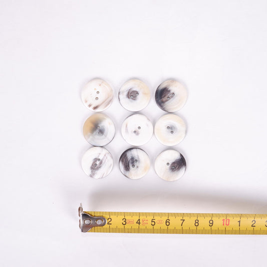 Horn buttons - size 25 mm -  2 holes