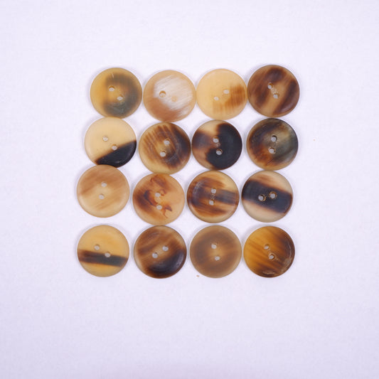 Horn buttons - size 21 mm -  2 holes