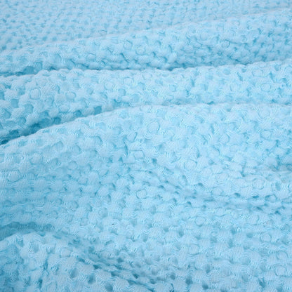 Mint - waffle - linen bath towel