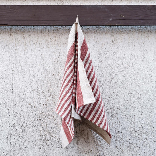 Red wine stripes - Kitchen towel