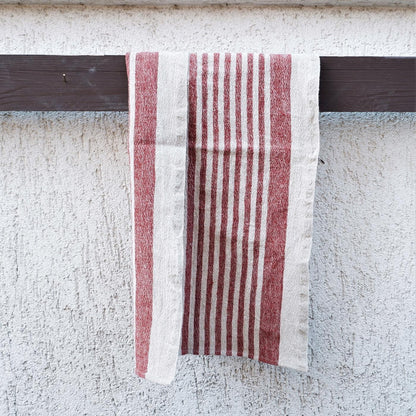Red wine stripes - Kitchen towel