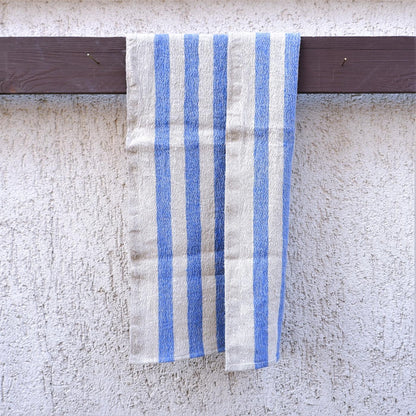 Blue stripes - Kitchen towel - stone washed
