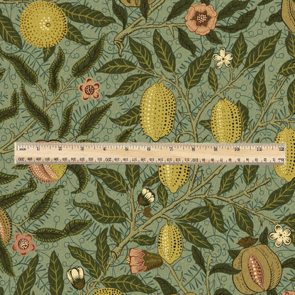 William Morris Fruits 100% LINEN Fabric - British linen floral upholstery - lemon Pomegranate home textile Victorian fabrics 3188