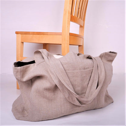 Natural linen bag