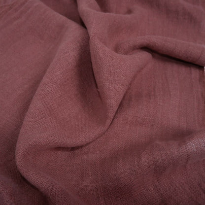 Fluffy  linen fabric - punch pink- 6550SH