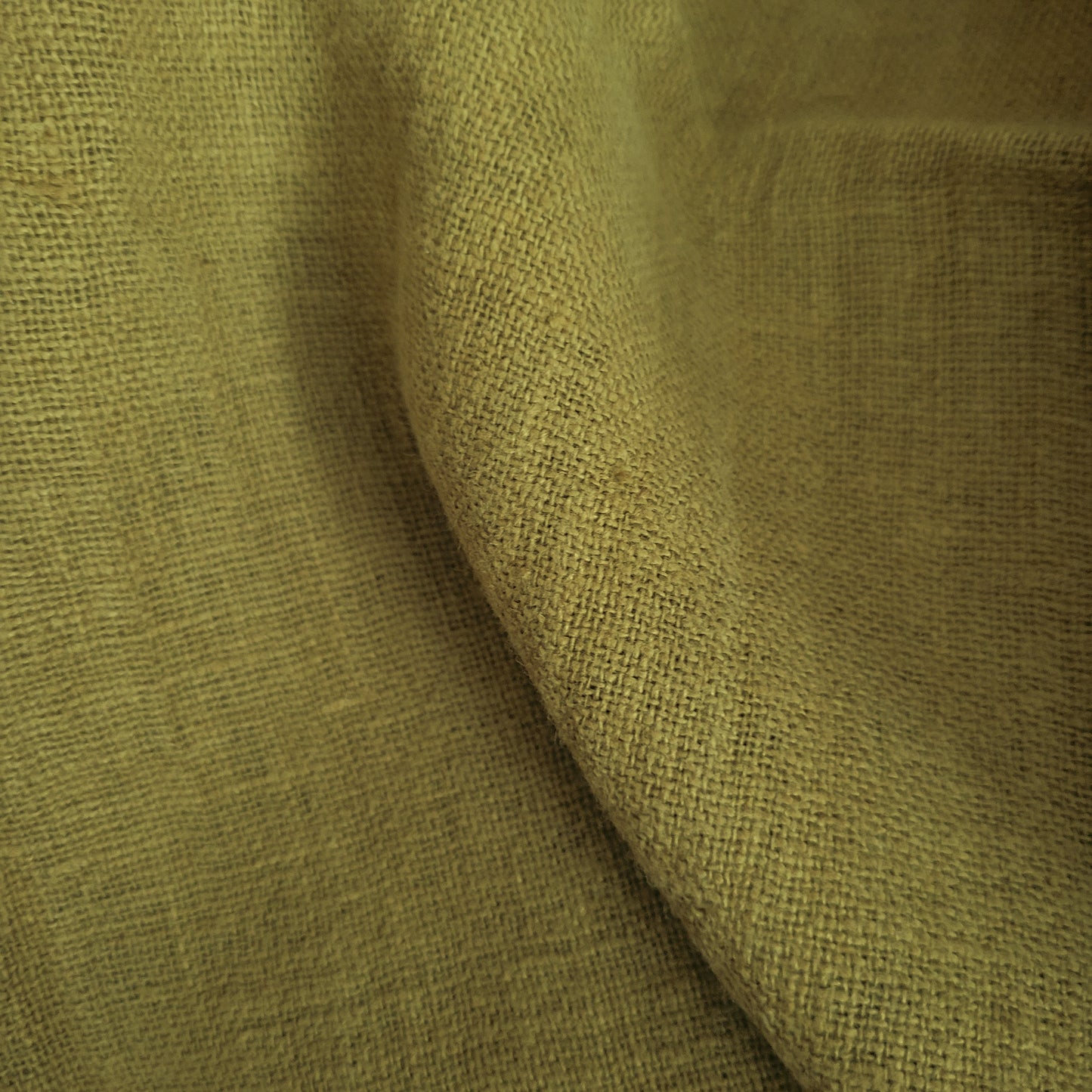 Fluffy  linen fabric - Khaki green - 6333SH