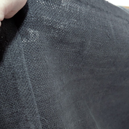 Fluffy  linen fabric - Asphalt grey