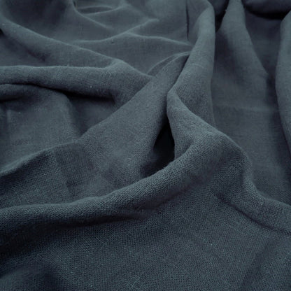 Fluffy  linen fabric - Asphalt grey