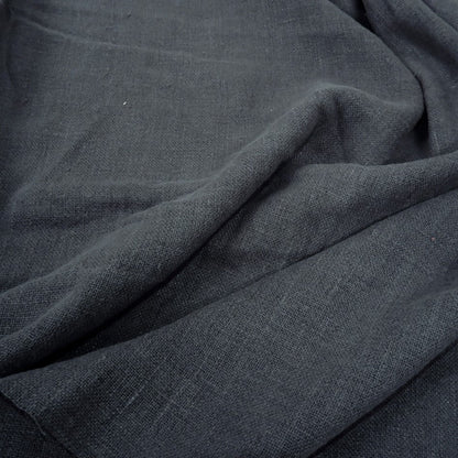 Fluffy  linen fabric - Asphalt grey