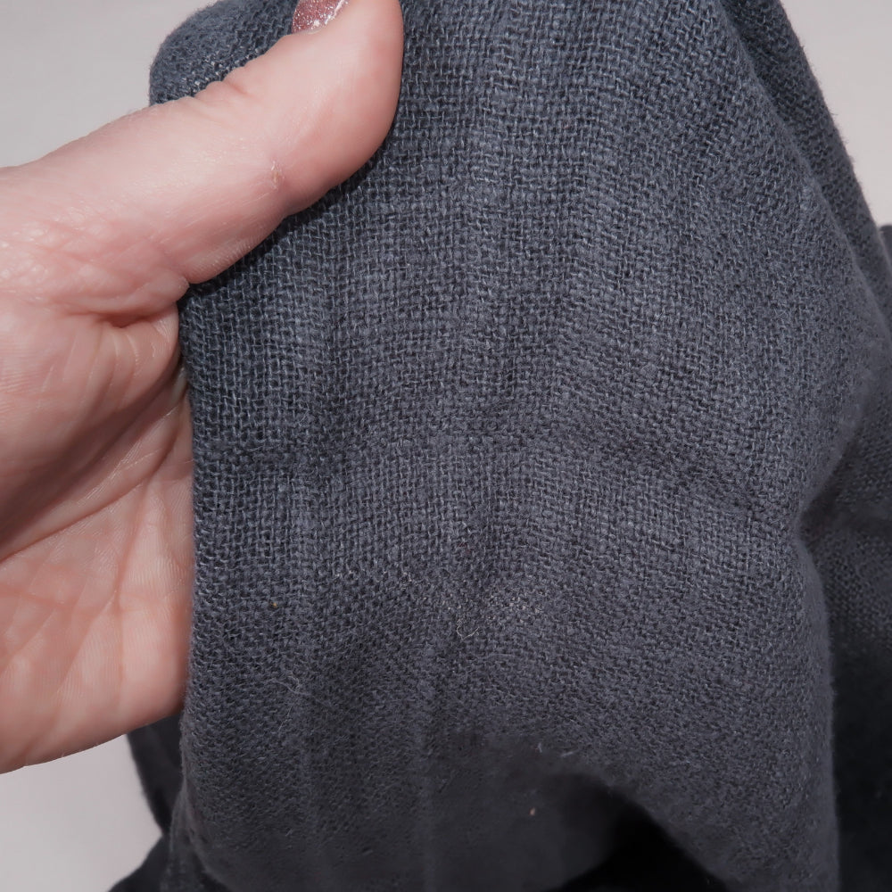 Fluffy  linen fabric - Porpoise grey - 6570 SH