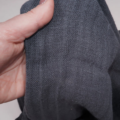 Fluffy  linen fabric - Porpoise grey - 6570 SH