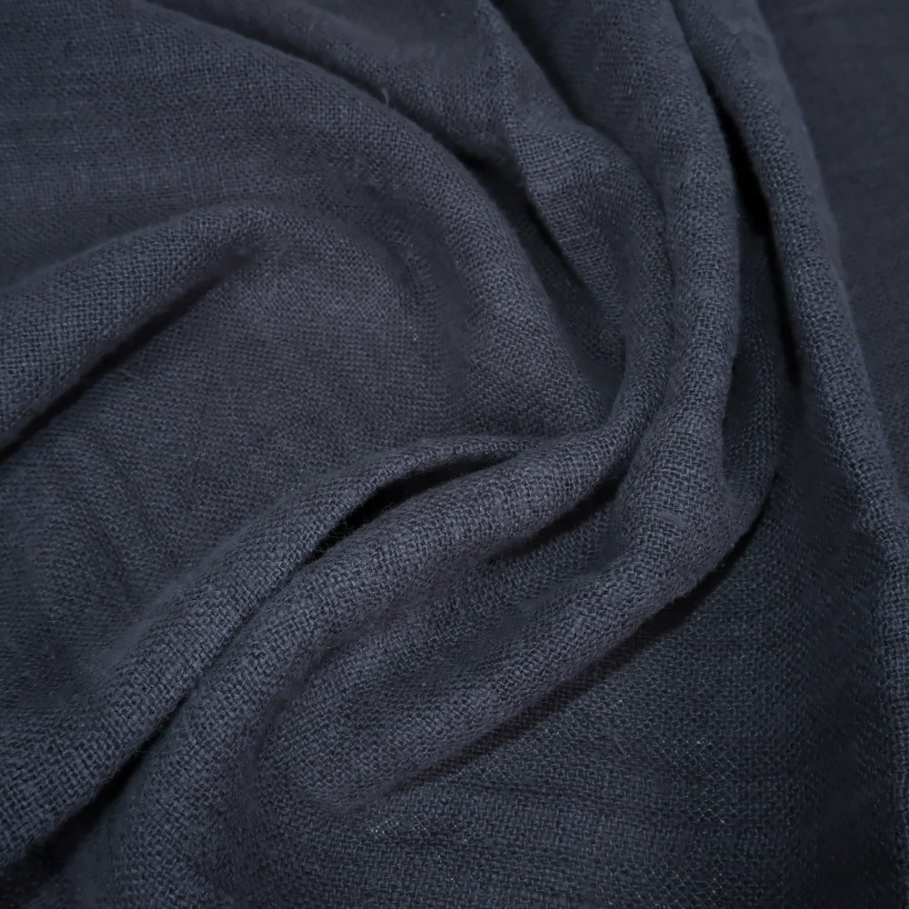 Fluffy  linen fabric - Porpoise grey - 6570 SH