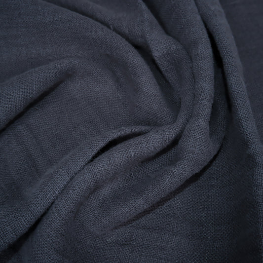 Fluffy  linen fabric - Porpoise grey - 6570 SH