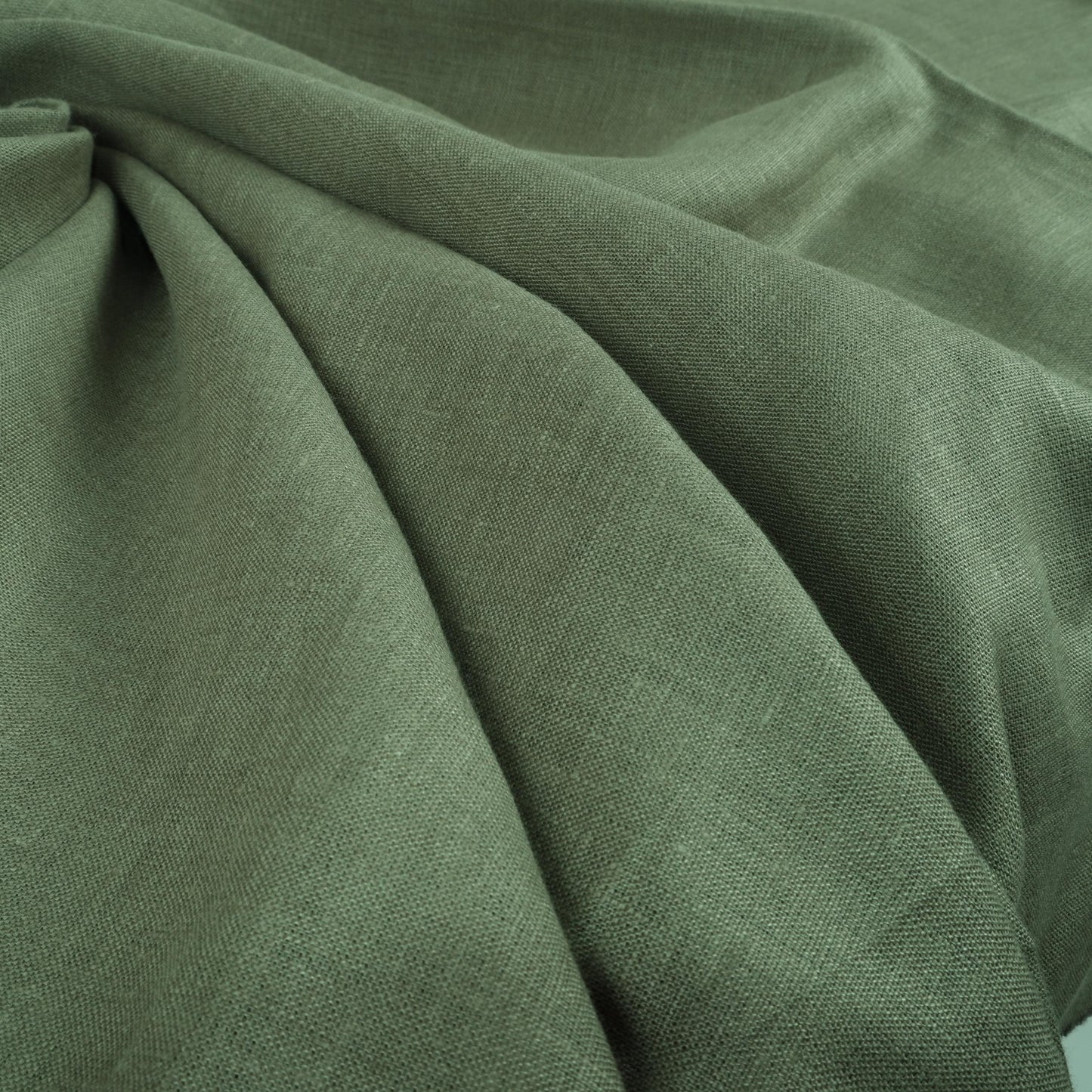 Moss green - linen fabric - 180g/² - 176M