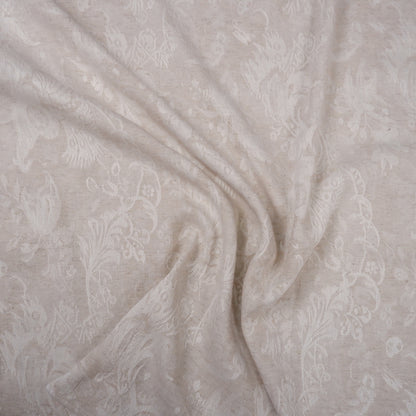 Natur Jacquard linen fabric - 9930