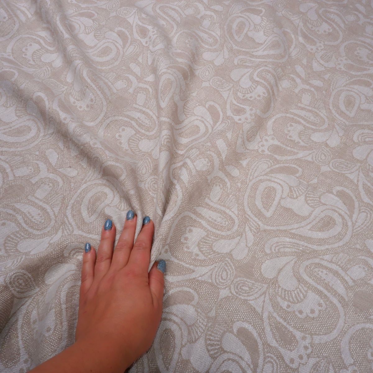 Wide Jacquard linen fabric - 9937R