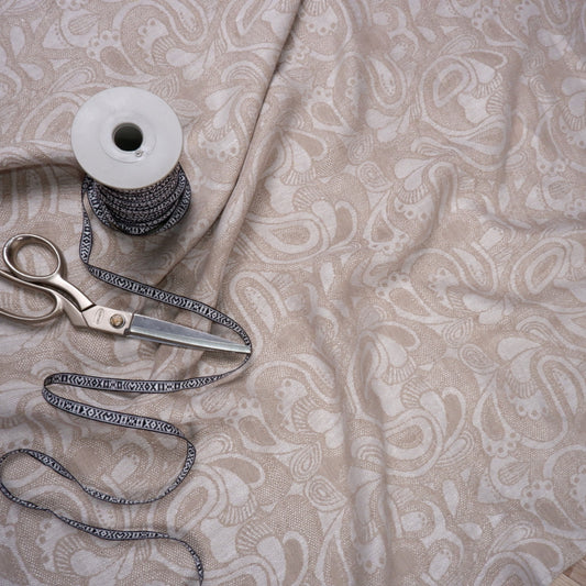 Wide Jacquard linen fabric - 9937R