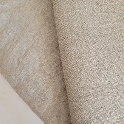 Natural - Broken twill - linen fabric - regular - 790H