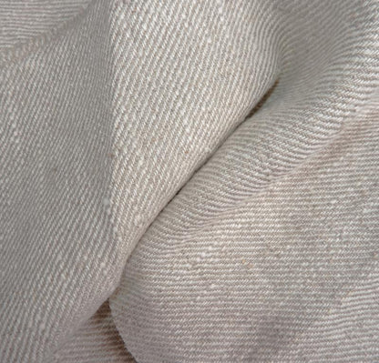Twill oatmeal natur - prewashed - linen fabric - 563W
