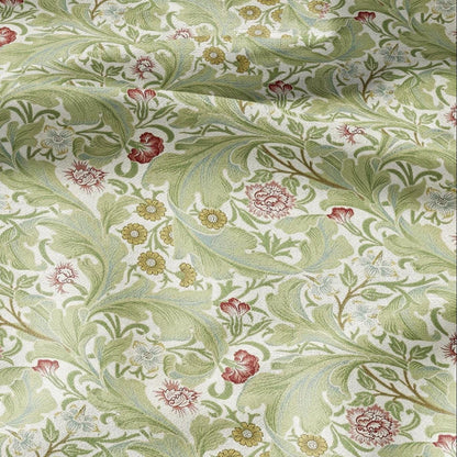 William Morris Leicester print on 100% LINEN - Victorian Art crafts linen Fabric - Linen fabric botanical Historical upholstery home textile