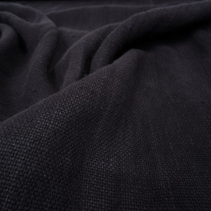 ASAKA - Extra heavy - Black linen fabric - prewashed - 9940W