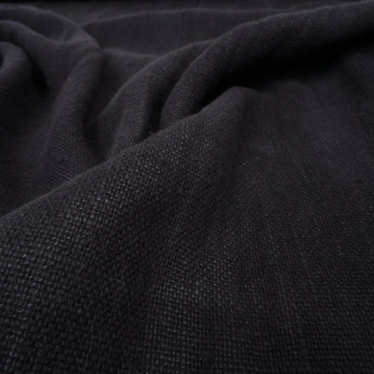 ASAKA - Extra heavy - Black linen fabric - prewashed - 9940W