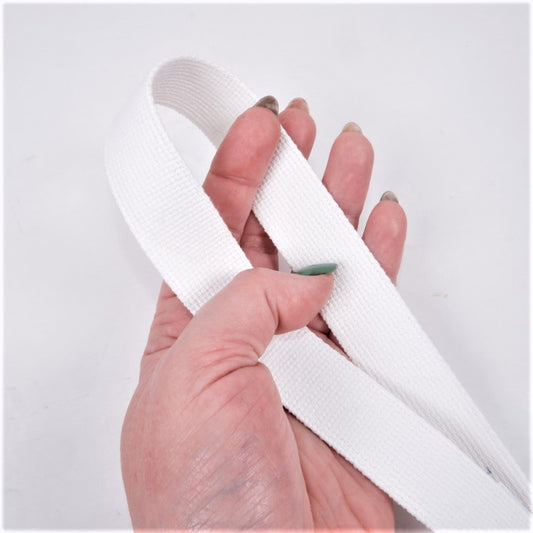 SARA Heavy Duty Woven Webbing Tape - Trim - White - 1952G