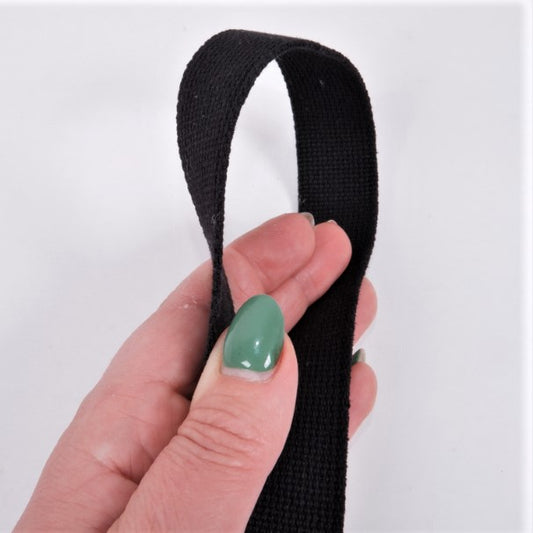 SARA - Heavy Duty Woven Webbing Tape - Trim - Black - 1953G