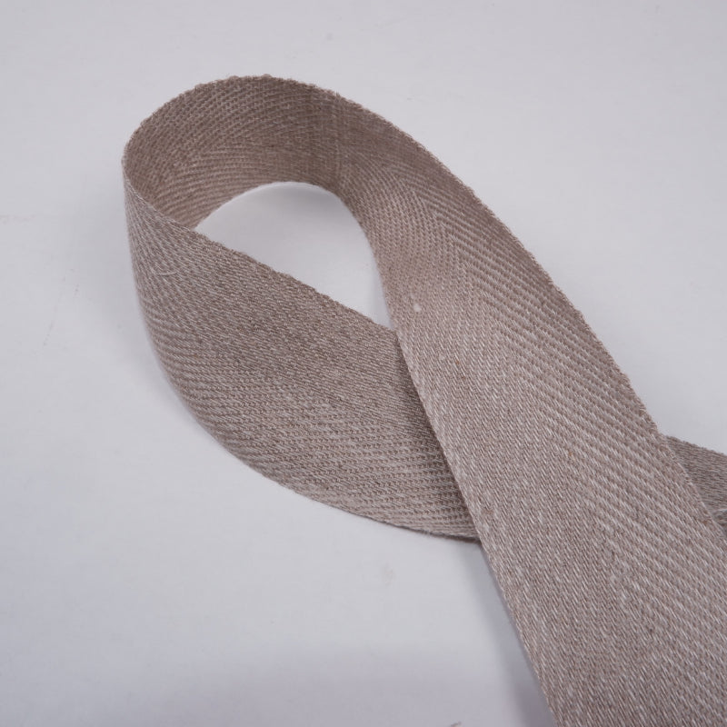 LORI - Woven Webbing Tape in broken twill - Natur - 1957G