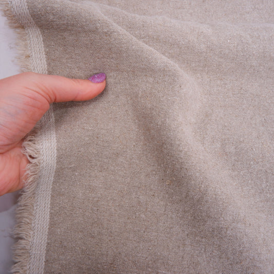 Natural extra heavy twill - linen fabric - 9941W
