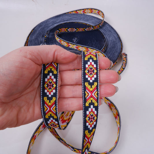 Folk art trim - NATIVE Yellow - 20mm