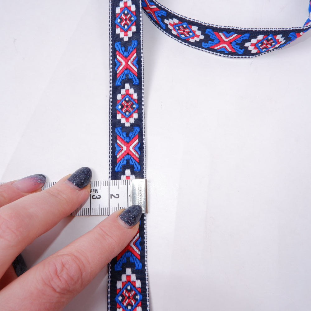 Folk art trim - NATIVE Blue 20mm