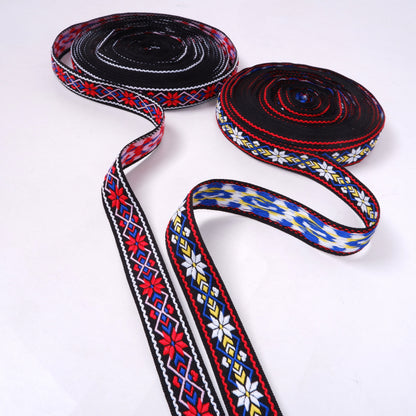 Red Flower - Folk art trim - 20mm