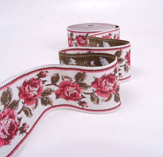 Roses ribbon - 60 mm