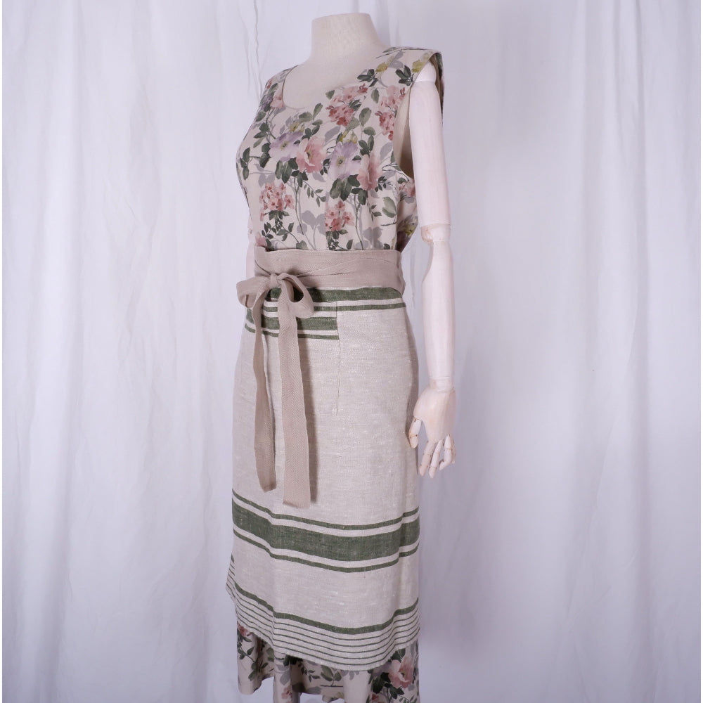 Natural - Village green - Waist apron