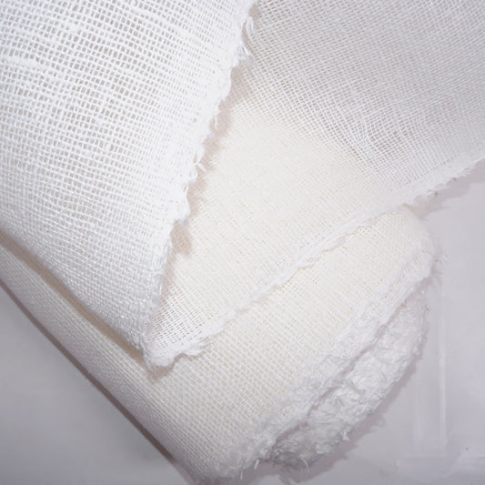 Extra heavy Sheer linen fabric -  offwhite - regular - 991SH