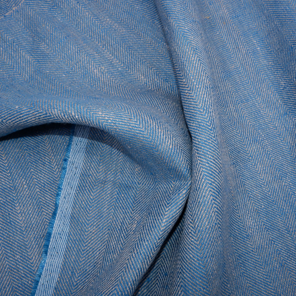 Herringbone - offwhite - Heavy linen fabric - T006H