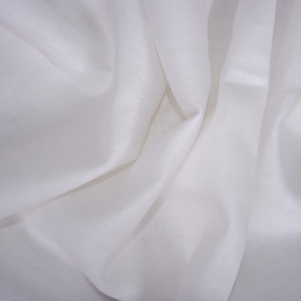 Herringbone - offwhite - Heavy linen fabric - T006H
