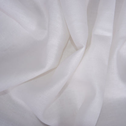 Herringbone - offwhite - Heavy linen fabric - T006H