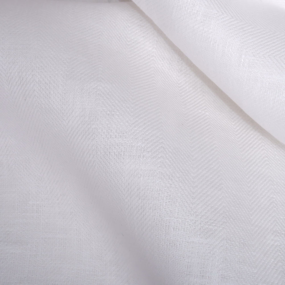 Herringbone - offwhite - Heavy linen fabric - T006H