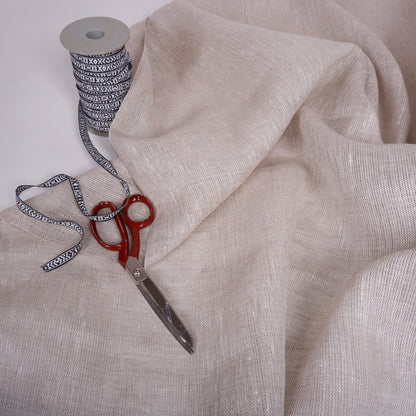 Natur melange - medium sheer linen fabric - T012M