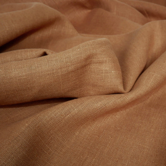 Maple brown - Heavy linen fabric - Regular - T010H