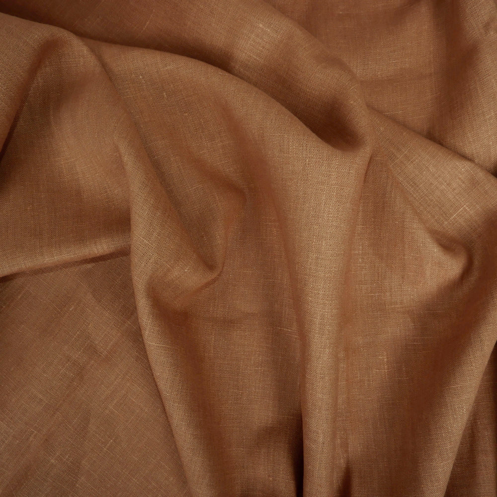 Maple brown - Heavy linen fabric - Regular - T010H