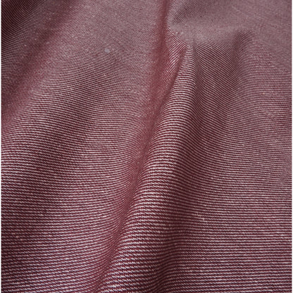 Plum Twill - Coated - extra heavy linen fabric - T003H